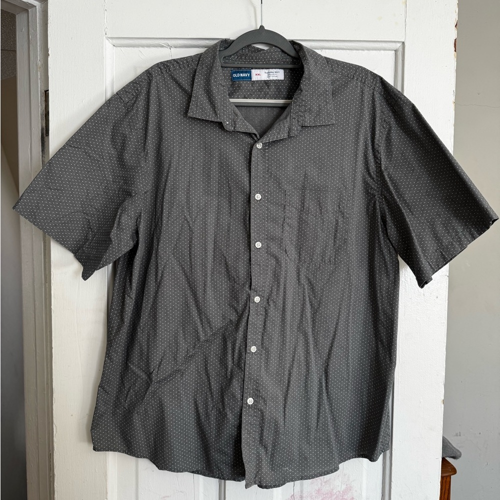 Old Navy Dark Gray Men's Casual Button Down Shirt